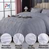 Beautiful Pinch Pleated Comforter, 800 Thread Count 100% Egyptian Cotton 3-Piece Pintuck Comforter Set Oversized Queen Size, Silver Pinch view 4