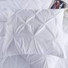 Beautiful Pinch Pleated Comforter, 800 Thread Count 100% Egyptian Cotton 3-Piece Pintuck Comforter Set Overized Super King Size, White Pinch view 3