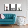 3x Baby Animals Posters Set - Kids Room Decor Cute Animal Wall Picture Poster Print - Boy Girl Decorations Art Pictures Prints (71'' x 50'') view 3