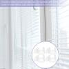 Cabilock 12pcs Cordless Roller Shade Handles Transparent Pull Down Grips for Blinds Easy Installation Compatible Roller Shutters Practical Curtain Accessories view 2