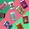 100 Pcs Custom Beer Can Cooler Sleeves Bulk Personalized Insulated Beverage Cans Holder Cover with Logo Photo Text for Wedding Birthday Party view 2