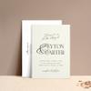 XOXOKristen Custom Wedding Invites with Calligraphy, Personalized Wedding Invitations with Envelopes, Customizable Wedding invitations, Wedding Invitations, Wedding Invitation Kit (A6-4" x 6") view 2