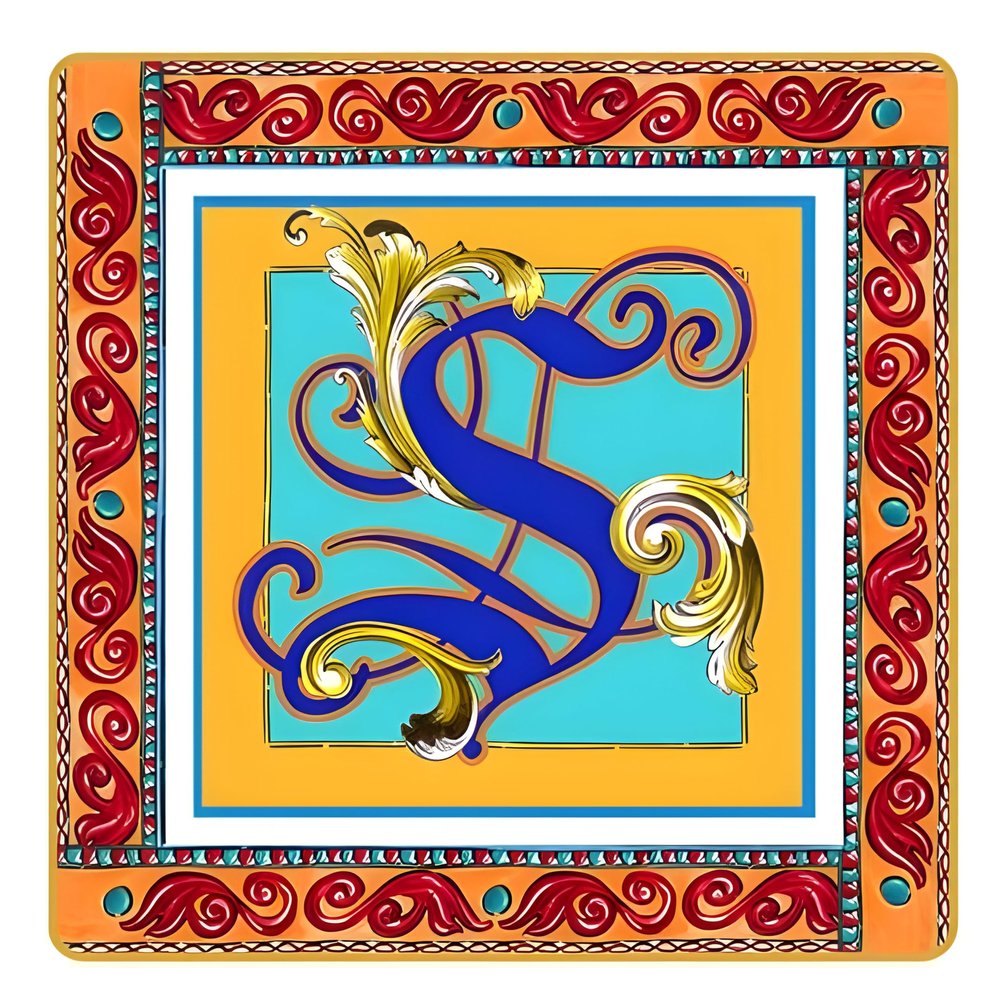 Baci Milano Letter Tray - Ortigia (Letter S)