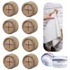 HEFA Towel Hooks, 8 Pack, Kitchen Organization, Modern Design, Plastic, Polished, Wall Mount, Storage Hook view 1