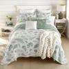 Donna Sharp Botanical Cotton Quilted Bedding Set - 2 -Piece Twin Size Quilt Set - Includes 1 Quilt and 1 Pillow Sham - Machine Washable dcor Themes view 1