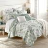 Donna Sharp Botanical Cotton Quilted Bedding Set - 2 -Piece Twin Size Quilt Set - Includes 1 Quilt and 1 Pillow Sham - Machine Washable dcor Themes view 3