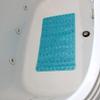 Dependable Industries Inc. Essentials Velvet Grass Bathmat Textured Spa Quality Foot Scrubber Bathroom Tub & Bath Mat Anti-Slip 27" x 15" (Ocean Blue) view 4
