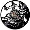 Modern Roman Numerals Wall Clocks Vinyl Wall Clock Sky Dive Jumping Wall Art Wall Clock Home Wall Decor Vinyl Record Clock Parachute Skydiving Wall Clock Skydiver Gift view 1