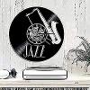 Modern Roman Numerals Wall Clocks Black 30cm Saxphone Wall Clock Jazz Musical Instrument Vinyl Record Clock Handmade Wall Art for Bar Kitchen Bedroom Gift view 4