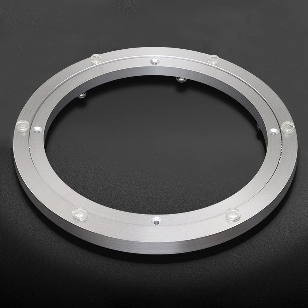 Heavy Duty Swivel Turntable Bearing, 5~40 Inches Aluminium Alloy Lazy Susan Turntable Rings, Round Turntable Base Bearing, For Dining Table TV Computer Monitor