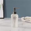 CECE&KELE Fashion Ceramic Soap Dispenser - Grape Embossed Lotion Pump Bottles Liquid Dispenser Kitchen Bathroom Shower, 11.8Oz/350Ml Shampoo Conditioner Shower Liquid Dispenser,Universal Size view 2