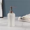 CECE&KELE Fashion Ceramic Soap Dispenser - Grape Embossed Lotion Pump Bottles Liquid Dispenser Kitchen Bathroom Shower, 11.8Oz/350Ml Shampoo Conditioner Shower Liquid Dispenser,Universal Size view 3