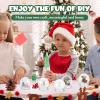 Yardwe 10PCS DIY Snow Globe Water Globe, 2.7 Inch Height Plastic Clear Fillable Snow Globe with Screw Off Cap for DIY Crafts Christmas Home Decoration view 2