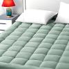 EASELAND Full Size Mattress Pad Pillow Top Mattress Cover Quilted Fitted Mattress Protector 8-21" Deep Pocket Cooling Mattress Topper (54x75 Inches, Pale Aqua) view 1