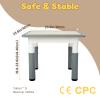 FUNLIO Adjustable Kids Table, 3-Level Height for Ages 3-8, Easy to Wipe Arts & Crafts Toddler Table for Classrooms/Daycares/Homes, CPC & CE Approved, 23.6 x 23.6 Inches - Grey view 2