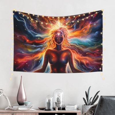 Baxozud The Power of Meditation Tapestry Home decoration Tapestry Psychedelic Tapestry Wall hanging Bedding Tapestry