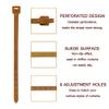 Leather Curtain Tiebacks, 4Pcs Leather Curtain Buckle Curtain Holdbacks Classic Curtain Ties No-Drilling Curtain Rope Tieback for Home Offic Living Room Bedroom Cafe Decorative (Coffee) view 2