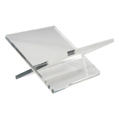 Alice Lane Lucite Galerie Book Display Stand  Elegant Acrylic Book Holder for Coffee Table Books, Magazines & Art Displays  Decorative Clear Book Stand for Home & Office Dcor - Clear
