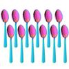 TUPMFG 12 Pieces Tea Spoons Set, 5.9 Inches Stainless Steel Teaspoons, Dessert Spoons, Durable Small Spoons, Ice Cream Spoon Tableware Set for Restaurant/Catering- Rainbow view 1