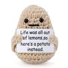 3 inch Life Interesting Knitted Positive Potato Mini Funny Positive Potato, Creative Cute Wool Funny Knitted Positive Potato for Birthday Gifts Party Decoration view 1