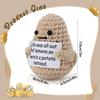 3 inch Life Interesting Knitted Positive Potato Mini Funny Positive Potato, Creative Cute Wool Funny Knitted Positive Potato for Birthday Gifts Party Decoration view 2