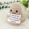 3 inch Life Interesting Knitted Positive Potato Mini Funny Positive Potato, Creative Cute Wool Funny Knitted Positive Potato for Birthday Gifts Party Decoration view 4