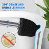 Toilet Plunger and Brush, Bowl Brush and Heavy Duty Toilet Plunger Set with Ventilated Holder, 2-in-1 Toilet Brush and Plunger Combo for 5.3-inch Toilet Drain Bathroom Cleaning (Gray, 1 Set) view 4
