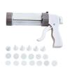 Basics 20 x Cookie Press Gun Kit with 8 Biscuit Discs, Baking Decoration Kit view 1
