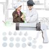 Basics 20 x Cookie Press Gun Kit with 8 Biscuit Discs, Baking Decoration Kit view 2