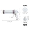 Basics 20 x Cookie Press Gun Kit with 8 Biscuit Discs, Baking Decoration Kit view 4