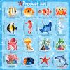 36Pcs Sea Animals Tropical Fish Hanging Swirl Under The Sea Party Birthday Decor Ocean Themed Party Swirls Streamers Supplies for Boys Girls Kids Mermaid Creatures Baby Shower Decorations view 2