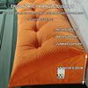 ZZYK Triangular Headboard Pillow,Solid Color Triangle Cushion Reading Pillow,Large Bolster Wedge Pillow Daybed Home Dorm Backrest with Removable Velvet Cover,Orange,31.5"/80cm view 4