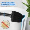 LOVLOY Toilet Plunger and Brush,2 Pack Bowl Brush and Heavy Duty Toilet Plunger Set with Ventilated Holder, 2-in-1 Toilet Brush and Plunger Combo for 5.3-inch Toilet Drain Bathroom Cleaning view 4