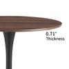 32" Tulip Round Table, 2-4 Person Dining Table, Metal Base Dining Table, Modern end Table Casual Coffee Table view 3