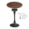 32" Tulip Round Table, 2-4 Person Dining Table, Metal Base Dining Table, Modern end Table Casual Coffee Table view 4