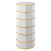 LIOONS Round Shoe Racks Creative 360 Rotation Shoe Organizer Cylindrical Metal Shoe Shelf Space Saving Decoration Shoe Cabinet view 1