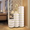 LIOONS Round Shoe Racks Creative 360 Rotation Shoe Organizer Cylindrical Metal Shoe Shelf Space Saving Decoration Shoe Cabinet view 2