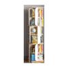 PAASHE 6-Layer Bookshelf Simple Solid Wood Floor Bookcase 360-degree Rotating Bookshelves Large-Capacity Rack Bookcase view 1