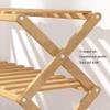 4 Tier Shoe Racks Bamboo Shoe Shelf Retractable Shoe Organizer Storage Rack for Entrance Living Room Balcony Shoe Cabinet view 3