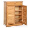 LIOONS Bamboo Shoe Cabinet Freestanding Shoe Racks Storage Entryway Shoe Shelves Space Saving Shoe Stand Entryway Shoe Organizer view 1
