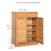 LIOONS Bamboo Shoe Cabinet Freestanding Shoe Racks Storage Entryway Shoe Shelves Space Saving Shoe Stand Entryway Shoe Organizer view 3