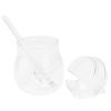 GANAZONO 1pc Honey Glass Storage Jar Lid and Stirring Stick Food Storage Container for Kitchen Use for Honey Syrups and Condiments view 1