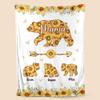Middlepeace Mama Bear Sunflower Personalized Blanket, Best Gift for Mother, Personalized Mom Blanket, Mom Bear Cubs Blanket, Gift for Mom, Mom Birthday Gift, Gifts for Her view 1