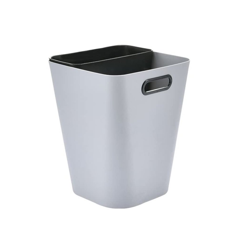 Garbage Can Dry and Wet Separation Trash Can Household Bathroom Living Room Dual-use Classification Garbage Cans Without Cover, Kitchen Sorting Trash Cans Wastepaper Basket (Color : Brass)