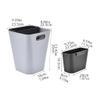 Garbage Can Dry and Wet Separation Trash Can Household Bathroom Living Room Dual-use Classification Garbage Cans Without Cover, Kitchen Sorting Trash Cans Wastepaper Basket (Color : Brass) view 2