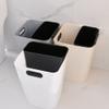 Garbage Can Dry and Wet Separation Trash Can Household Bathroom Living Room Dual-use Classification Garbage Cans Without Cover, Kitchen Sorting Trash Cans Wastepaper Basket (Color : Brass) view 4