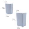 DYPASA Garbage Can Press-Type Classification Trash Can Household Kitchen Paper Basket Living Room Bedroom Bathroom Toilet with Lid Garbage Can Wastepaper Basket (Size : 7INCH) view 2