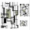 DecorLovee Sage Green Geometric Bath Towels Set of 3 with Bath Towel Hand Towel Washcloth, Black Gray Modern Abstract Art Towel Sets for Bathroom/Kitchen/Beach, Soft Absorbent Luxury Bath Towels view 1