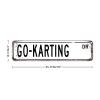 Custom Metal Tin Sign Go Karting Racing Wall Poster Aluminum Metal Sign Sport Racing Racers Karts Garage Yard Home Wall Decorations Sport Racing Racers Karts Sign Gift 4x18in view 3