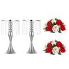 Nuptio 2 Pcs Wedding Vase & 2 Pcs Artificial Flowers Set for Wedding Centerpieces for Tables view 1